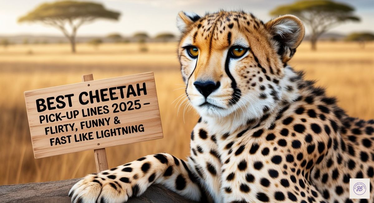 Best Cheetah Pick-Up Lines 2025 – Flirty, Funny & Fast Like Lightning