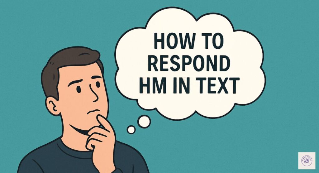 How Respond to “HM” in Text ?