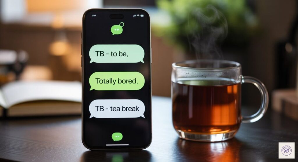 Other Less Common Meanings of TB in Text Messages
