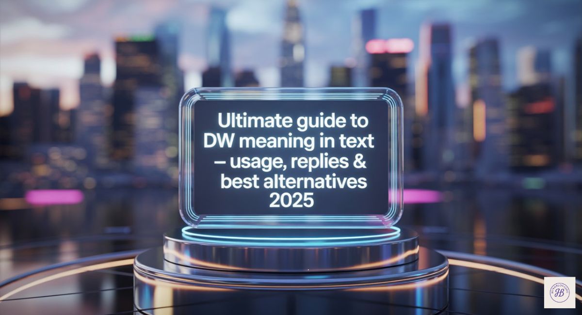 Ultimate Guide to DW Meaning in Text – Usage, Replies & Best Alternatives 2025