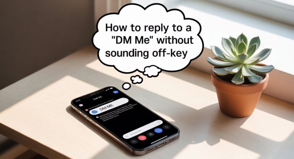 How to Reply to a “DM Me” Without Sounding Off-Key
